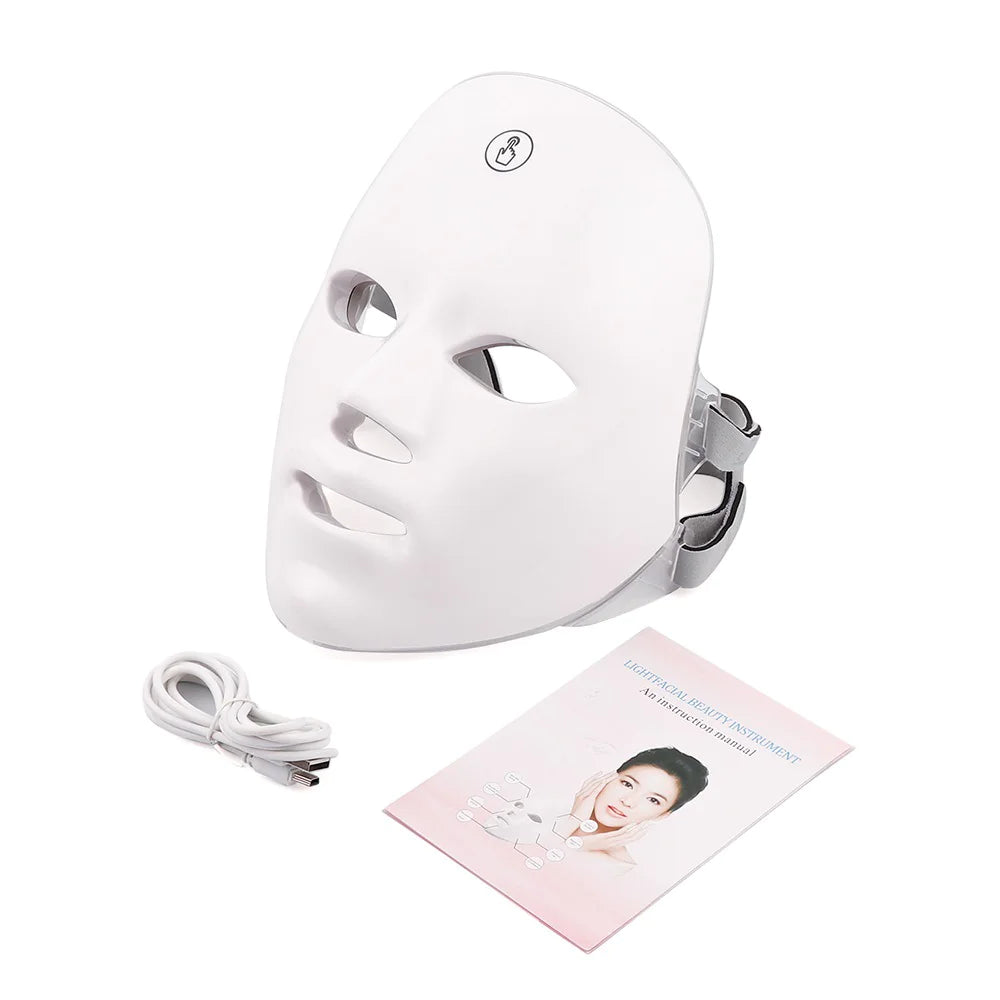 LED Face Mask Light Therapy – 7 Colors for Radiant, Youthful Skin