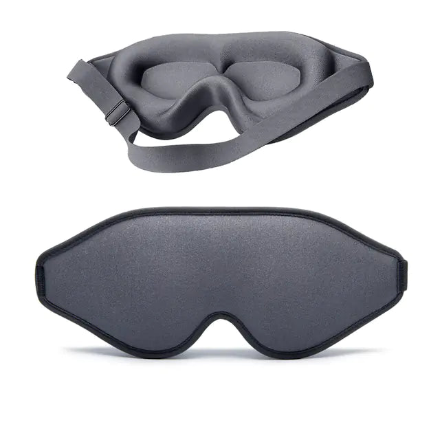 3D Memory Foam Sleep Eye Mask – 100% Light Blocking for Deeper Sleep