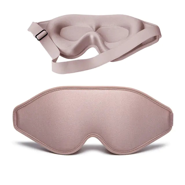 3D Memory Foam Sleep Eye Mask – 100% Light Blocking for Deeper Sleep