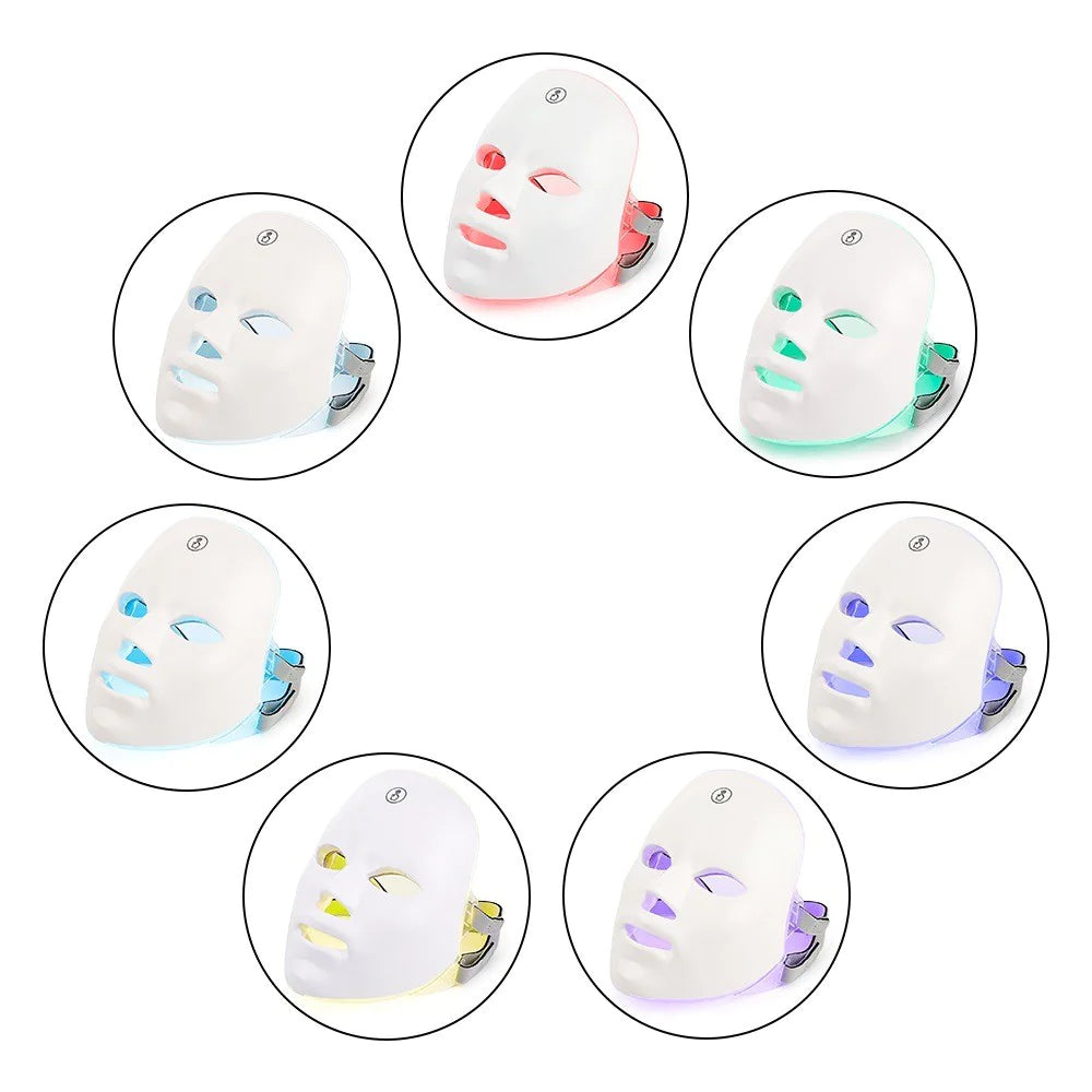LED Face Mask Light Therapy – 7 Colors for Radiant, Youthful Skin