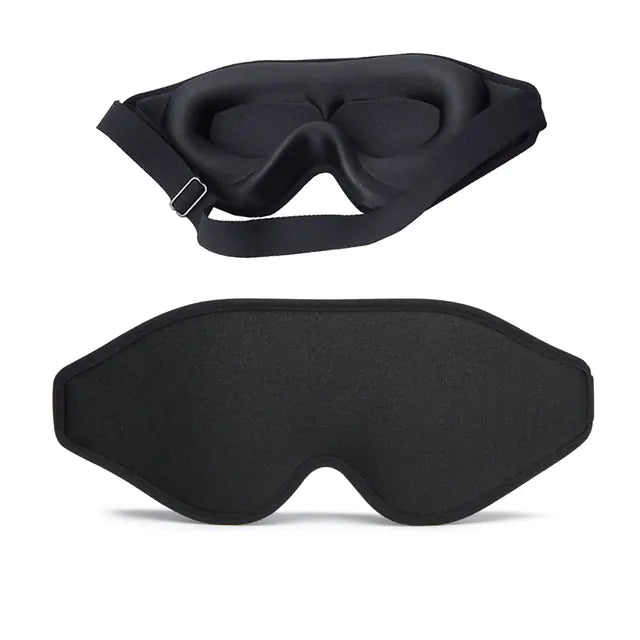 3D Memory Foam Sleep Eye Mask – 100% Light Blocking for Deeper Sleep